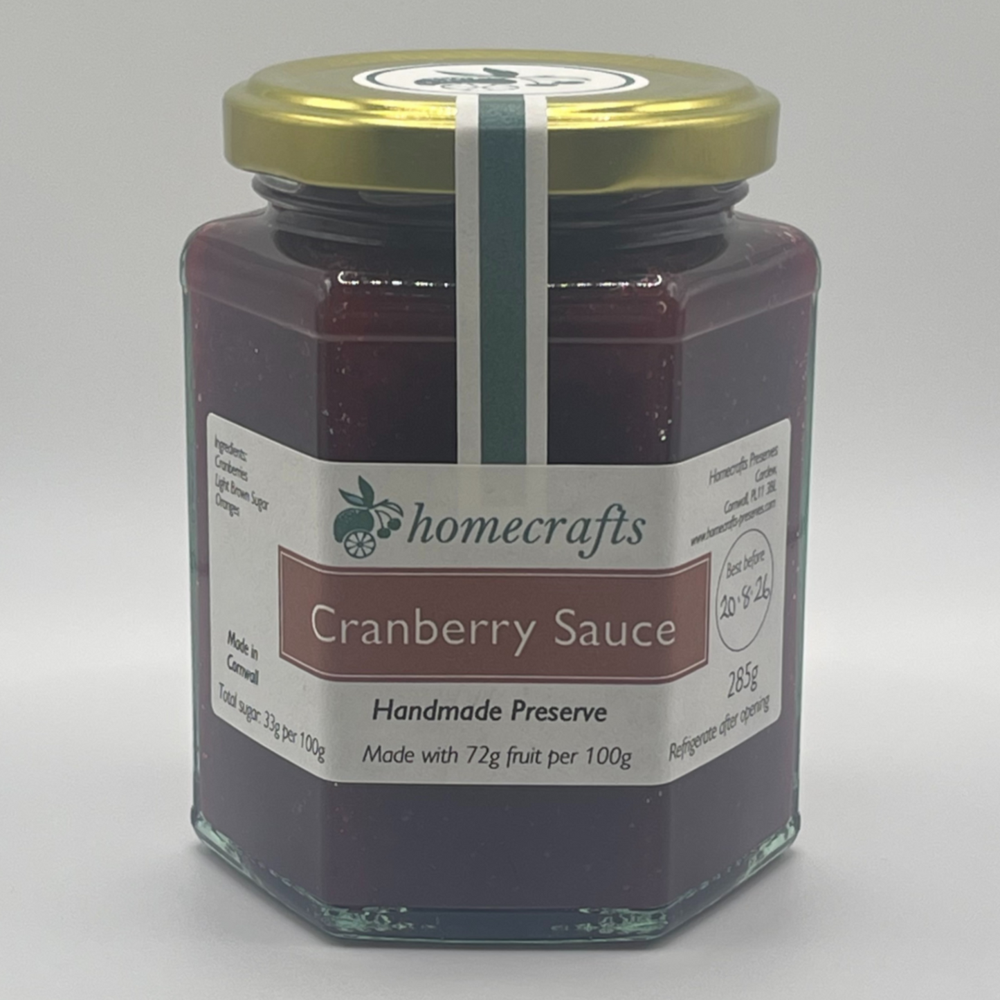 Jar of Cranberry Sauce