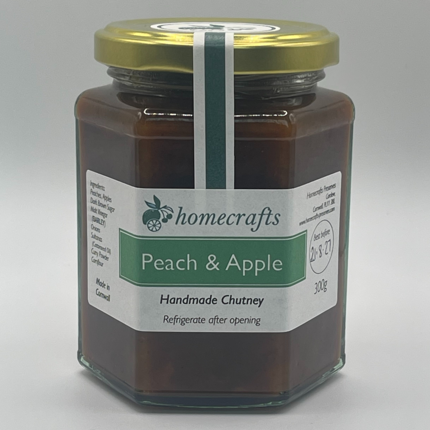 Jar of Peach & Apple Chutney