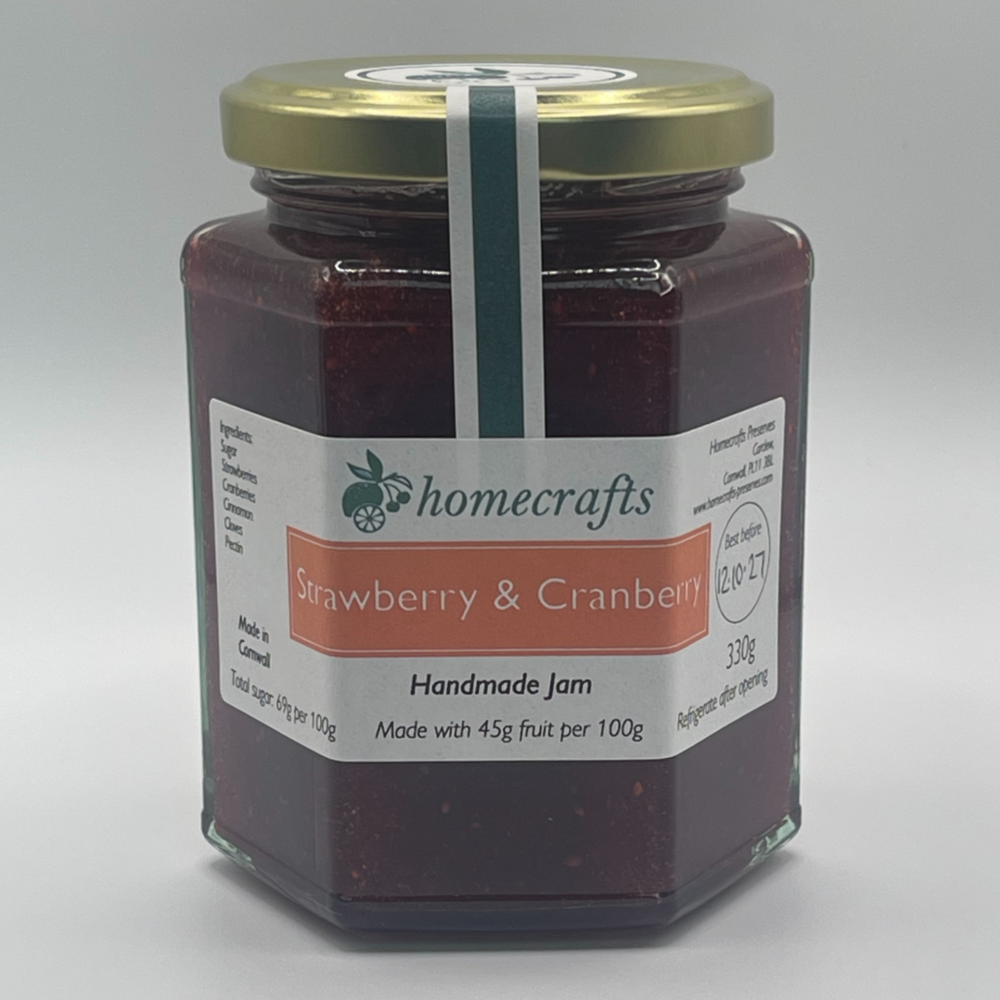 Jar of Strawberry & Cranberry Jam