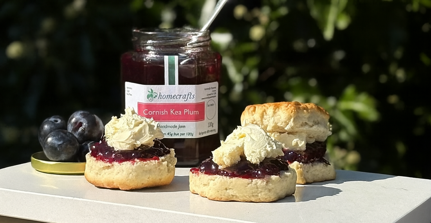 Scones with Kea Plum Jam and clotted cream